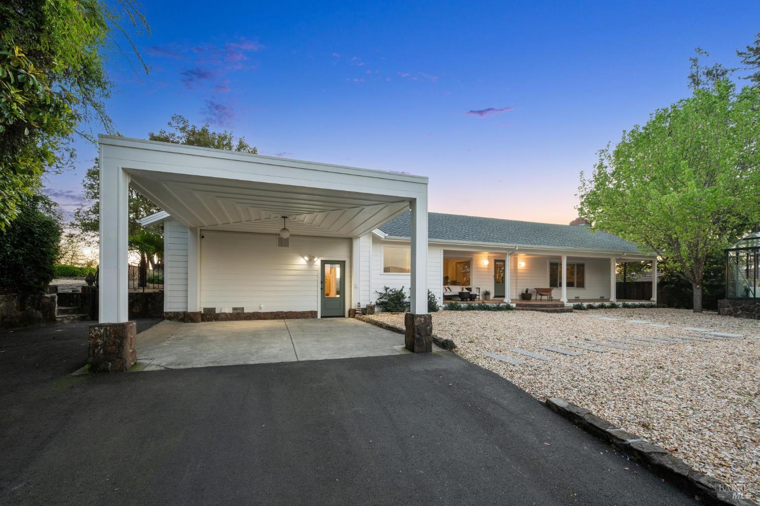 1236 North Fitch Mountain Road Healdsburg, CA 95448 - Photo 4 of 70 a view of a house with a patio
