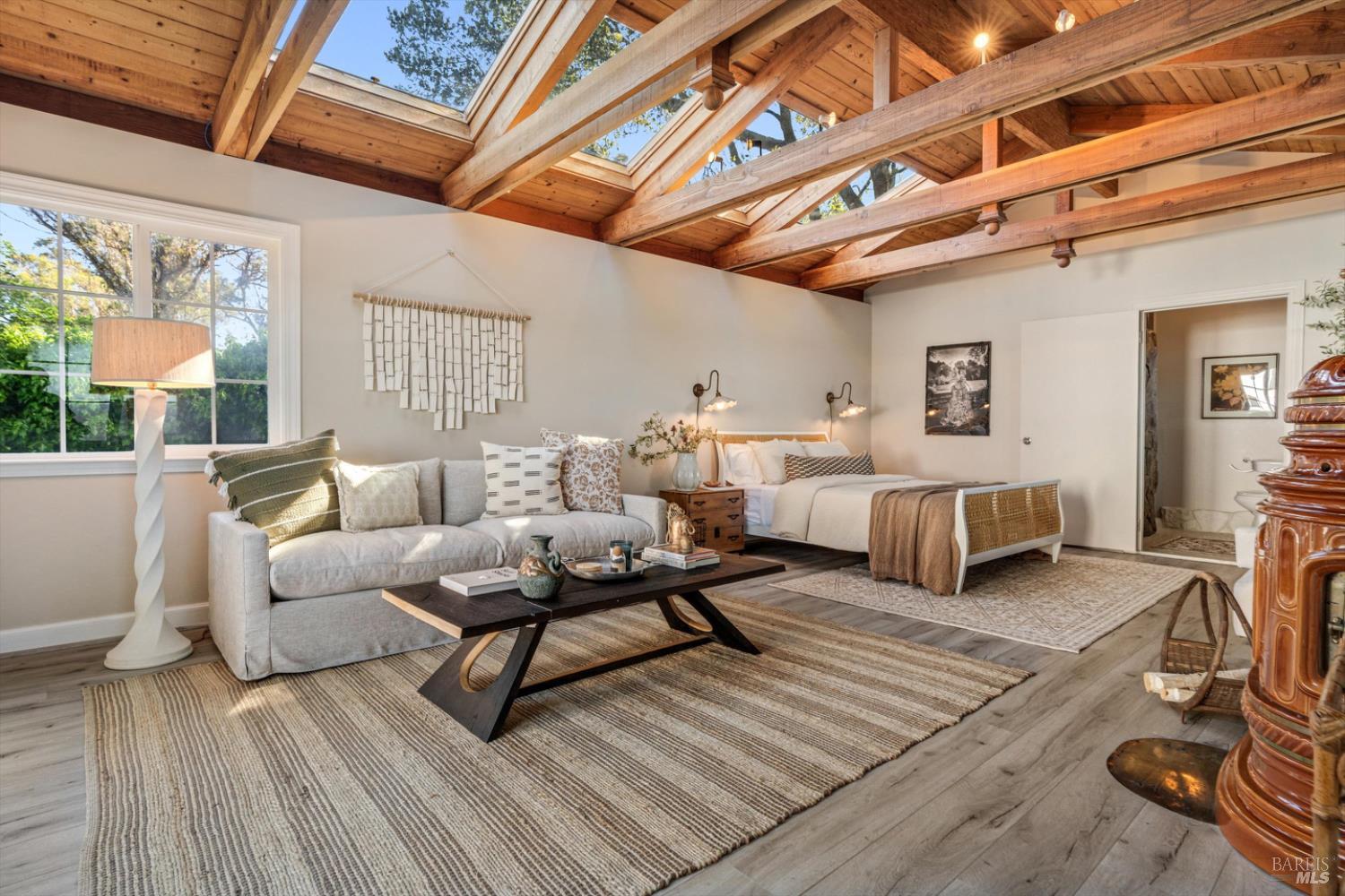 1236 North Fitch Mountain Road Healdsburg, CA 95448 - Photo 61 of 70 a living room with furniture and a large window
