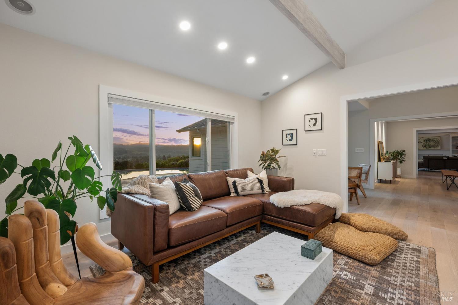 1236 North Fitch Mountain Road Healdsburg, CA 95448 - Photo 10 of 70 a living room with furniture and a large window