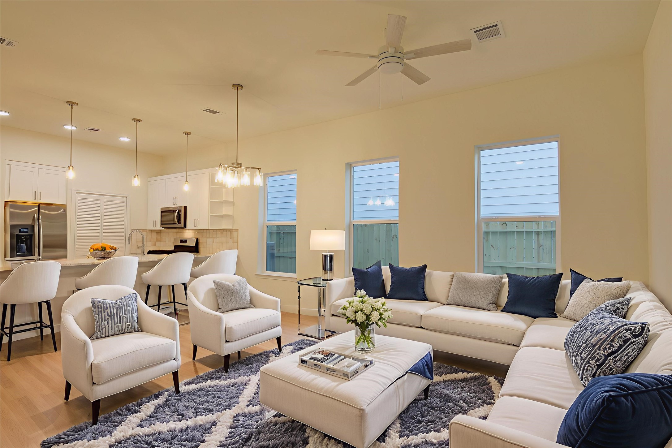 955 Ringold Street Houston, TX 77088 - Photo 9 of 48 a living room with furniture and a large window