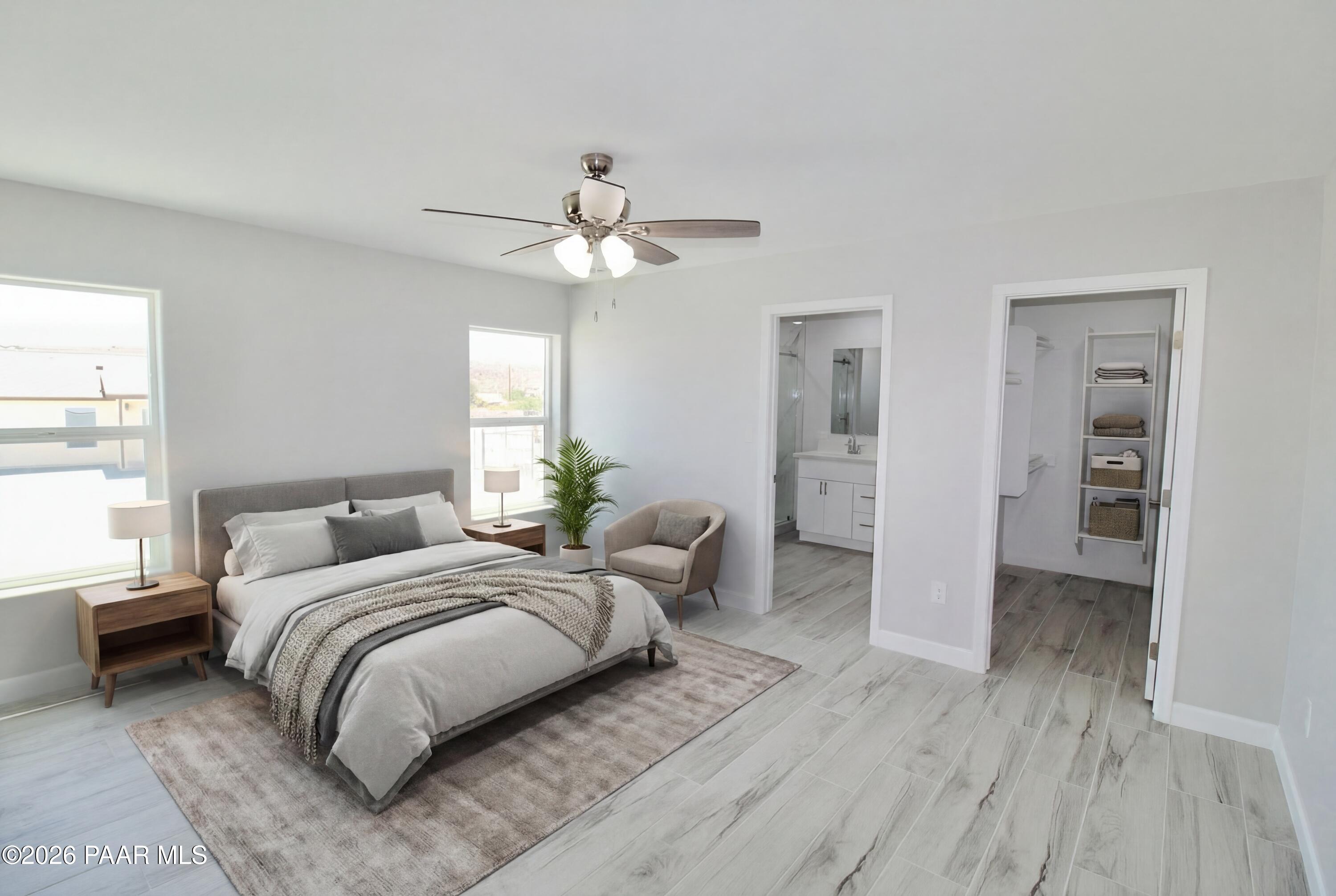 20275 East Mesa Verde Road Mayer, AZ 86333 - Photo 22 of 33 Master Bedroom Staged