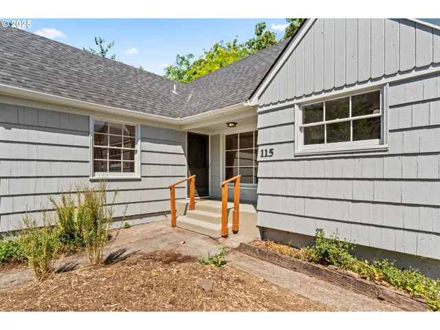 a backyard of a house