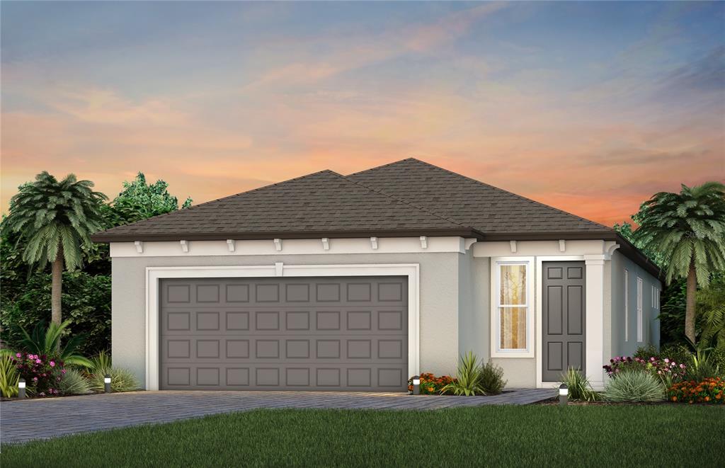 9273 Ballaster Pointe Loop Palmetto, FL 34221 - Photo 1 of 1 front view of house with a yard