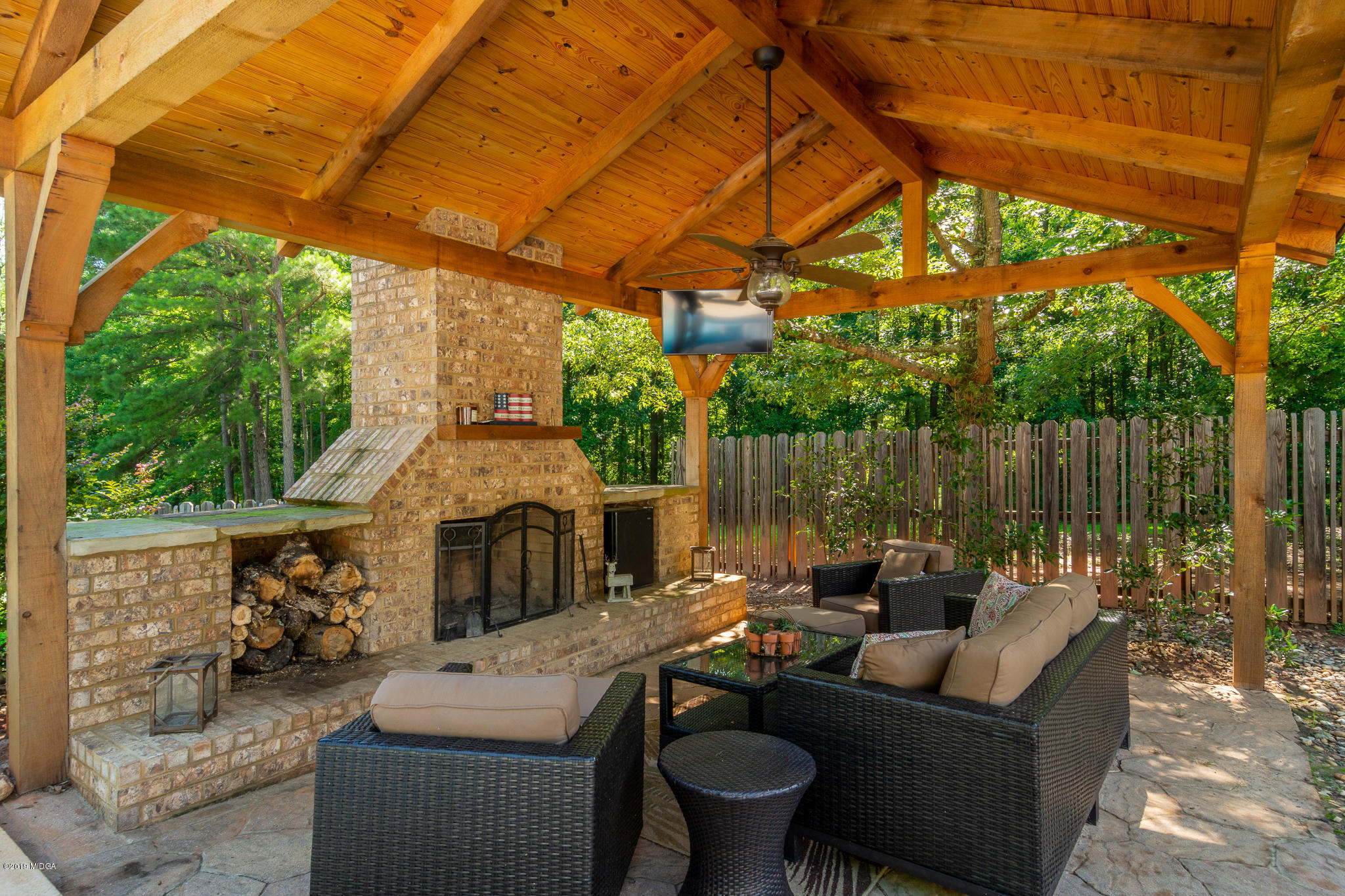 241 Country Creek Road Macon, GA 31220 - Photo 12 of 26 a outdoor living space with patio furniture and garden view