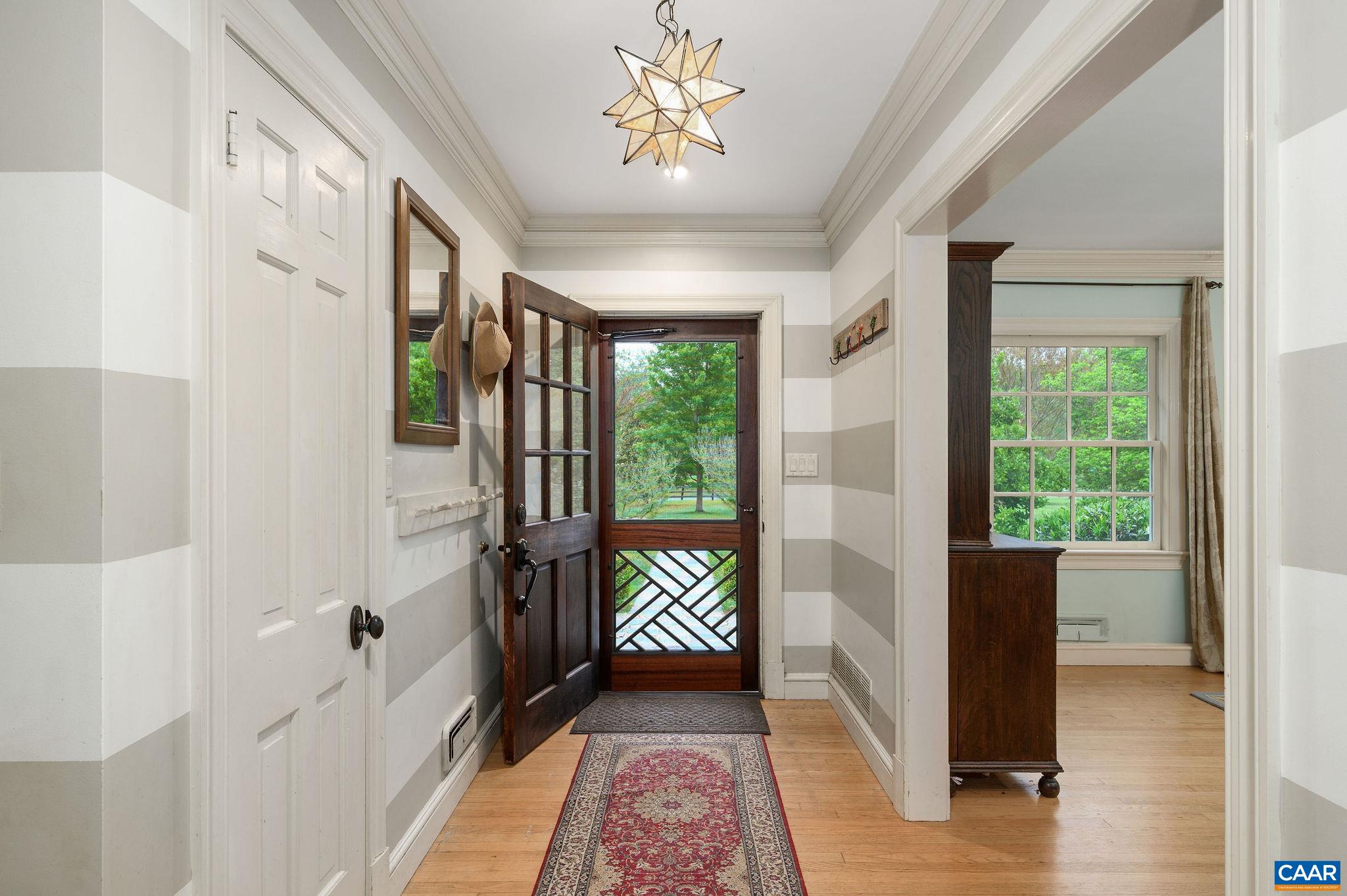 4580 Wesley Chapel Road Free Union, VA 22940 - Photo 6 of 75 Formal foyer, custom door