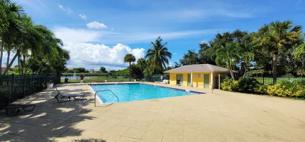 a view of a backyard with a garden