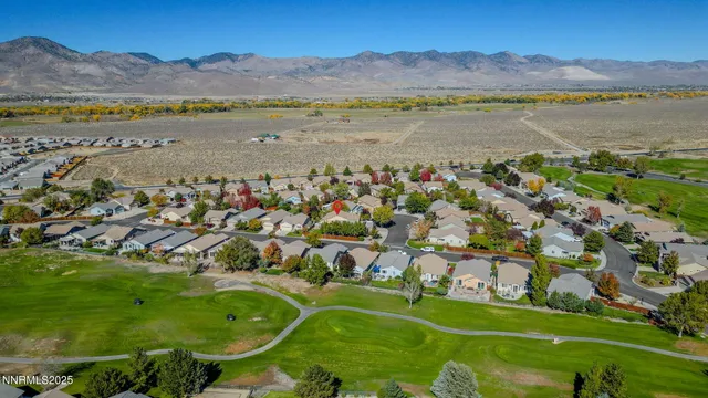 an aerial view of residential house with outdoor space