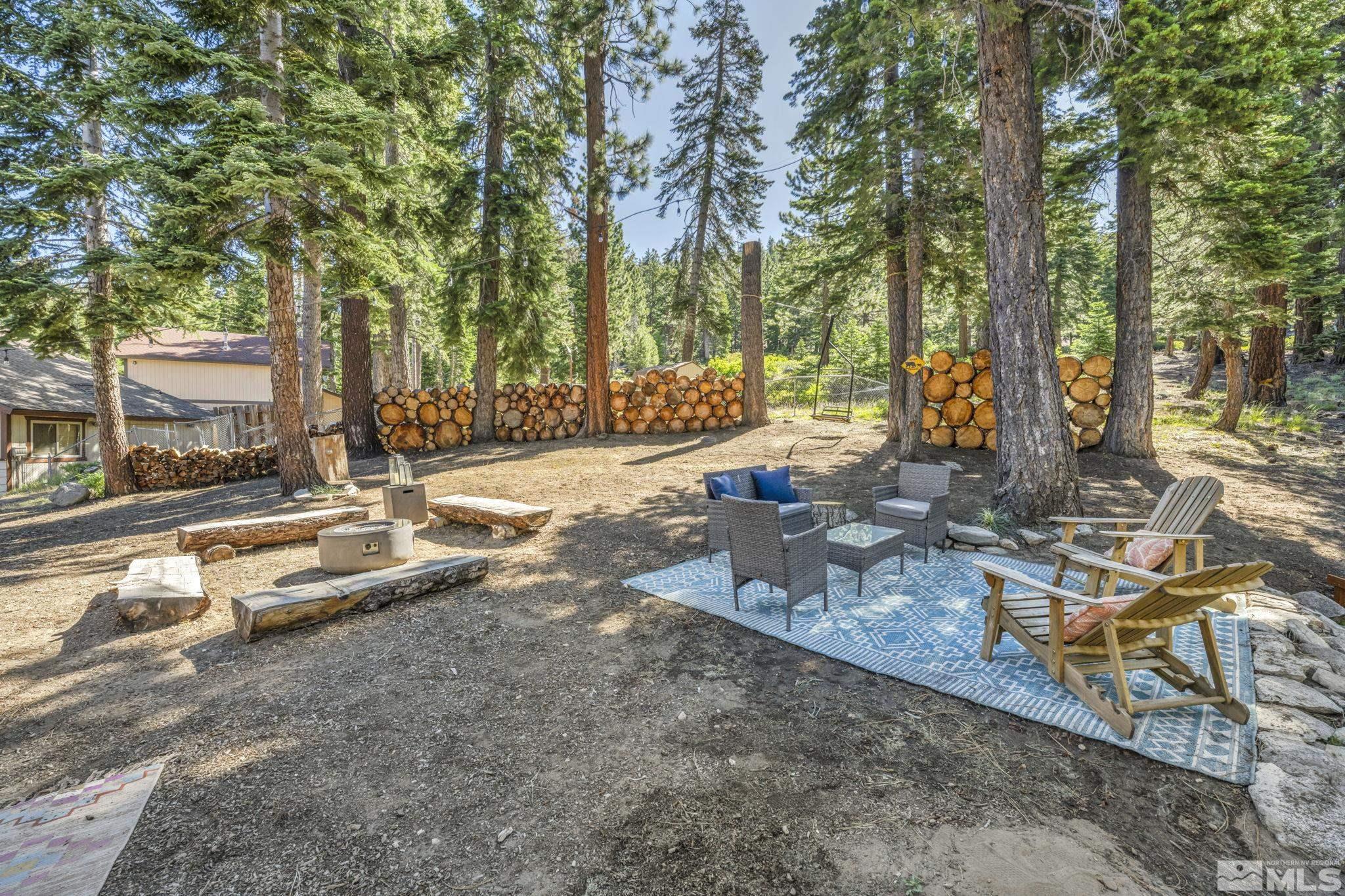 445 Andria Drive Stateline, NV 89449 - Photo 18 of 36 a view of a swimming pool with chairs in patio