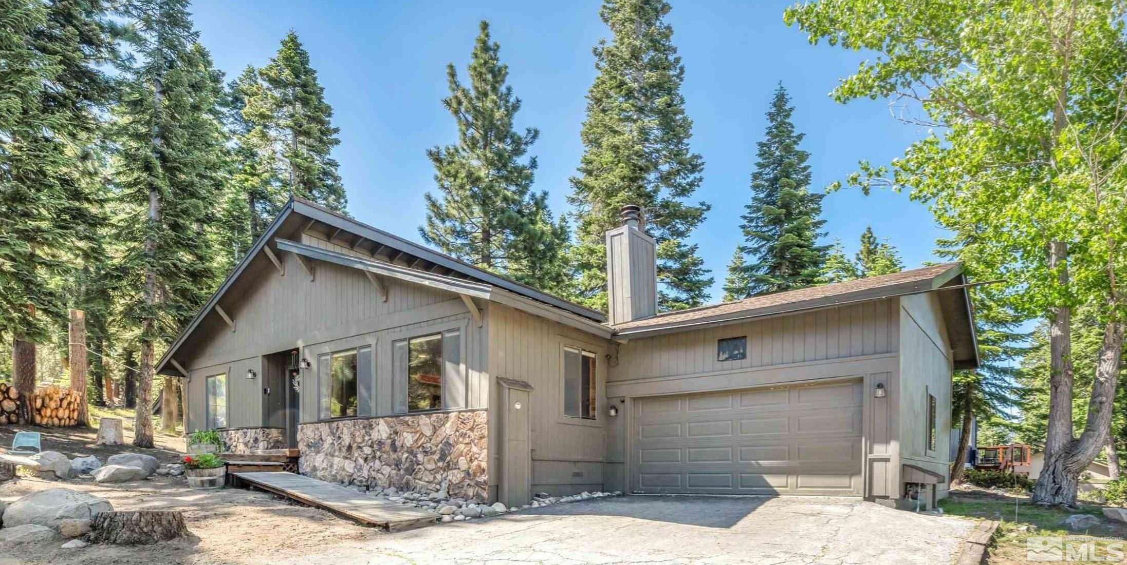 445 Andria Drive Stateline, NV 89449 - Photo 34 of 36 a front view of a house with a garden