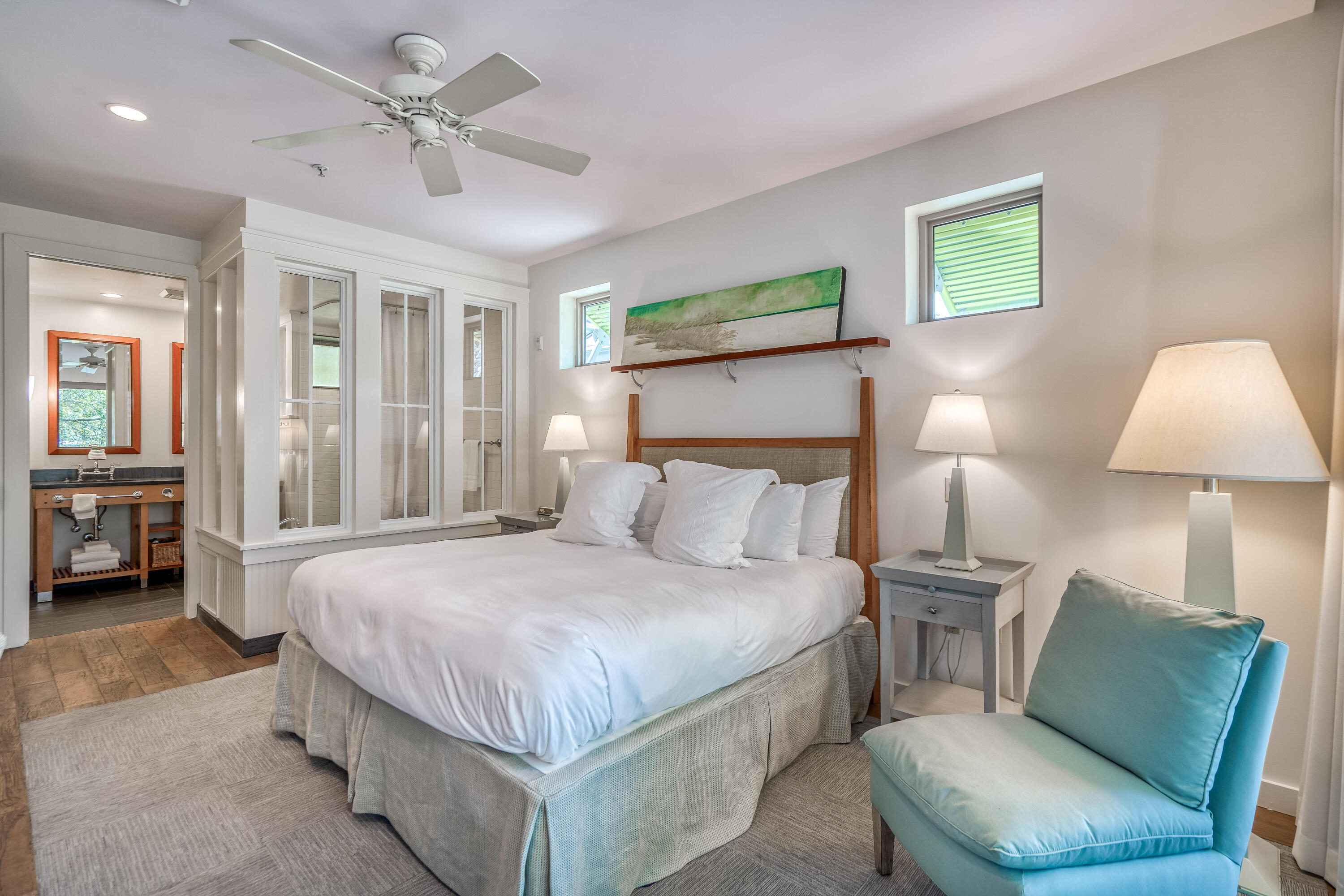 29 Goldenrod Circle, Unit 303/7 Santa Rosa Beach, FL 32459 - Photo 22 of 36 a bedroom with a bed couch and window