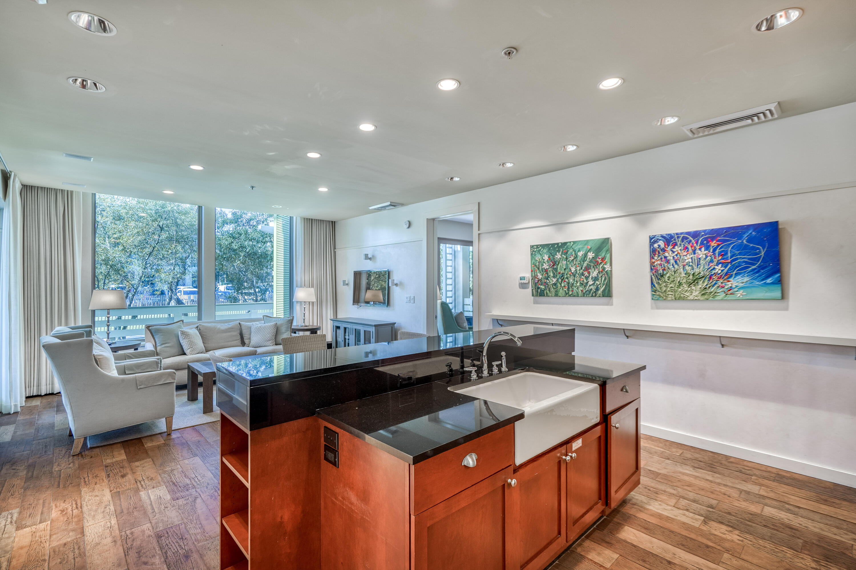 29 Goldenrod Circle, Unit 303/7 Santa Rosa Beach, FL 32459 - Photo 6 of 36 a kitchen with a stove and a sink