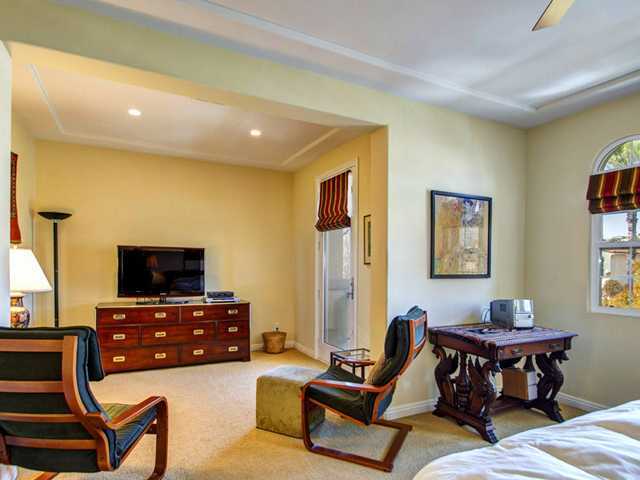 2081 Historic Decatur Road San Diego, CA 92106 - Photo 18 of 25 Master Bedroom with Sitting Area open to Private Balcony