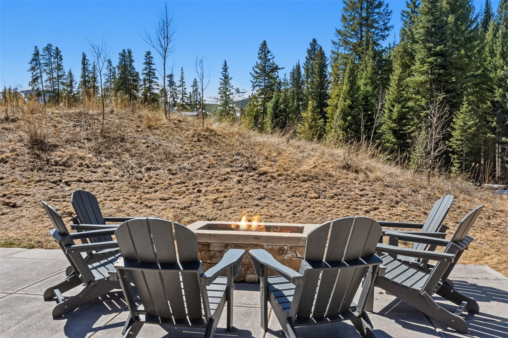 79 Cucumber Creek Road Breckenridge, CO 80424 - Photo 27 of 43 Walk-out patio with fire pit