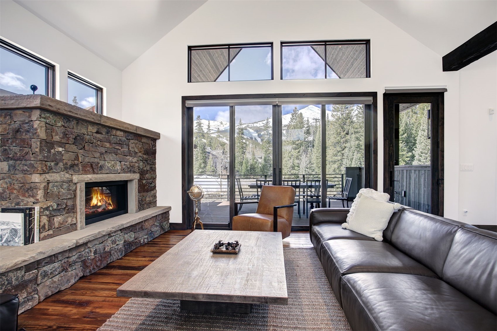 79 Cucumber Creek Road Breckenridge, CO 80424 - Photo 5 of 43 Great room opens to the large private deck