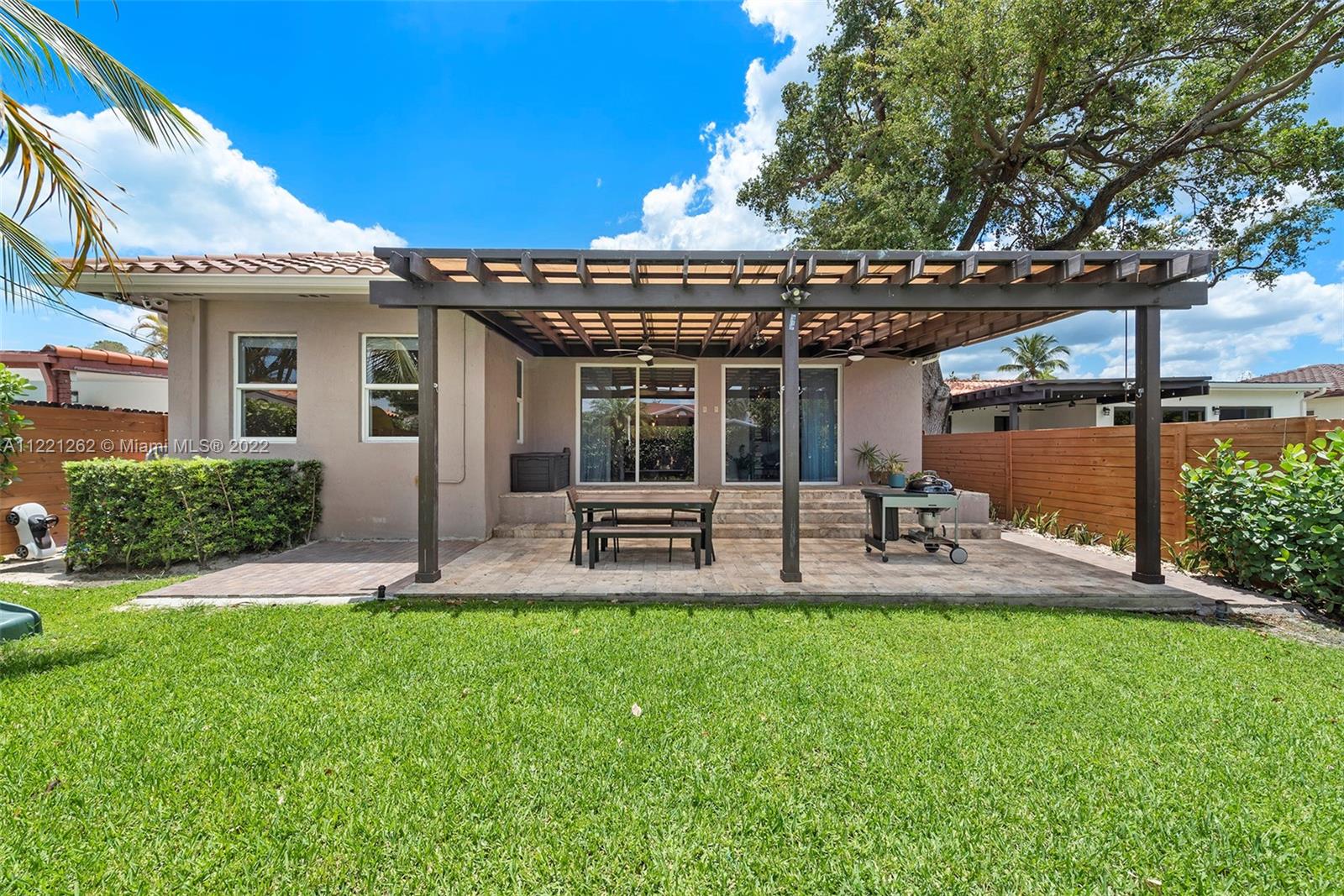 2321 Southwest 19th Street Miami, FL 33145 - Photo 25 of 29 a view of a patio with table and chairs under an umbrella