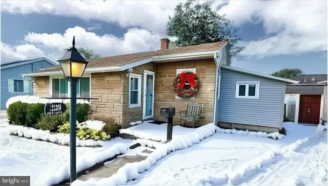 a view of a house with patio