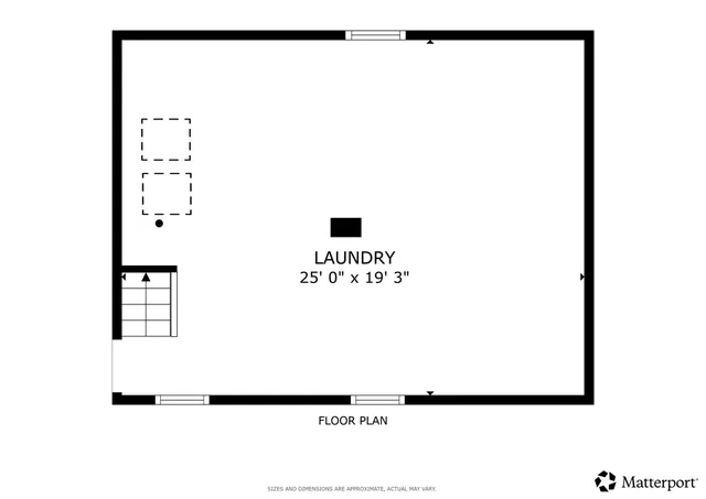 a picture of a bench in a window