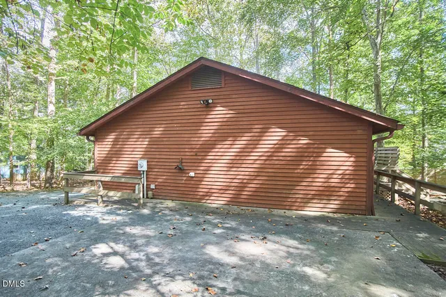 a backyard of a house
