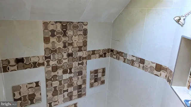 a view of balcony with wooden floor