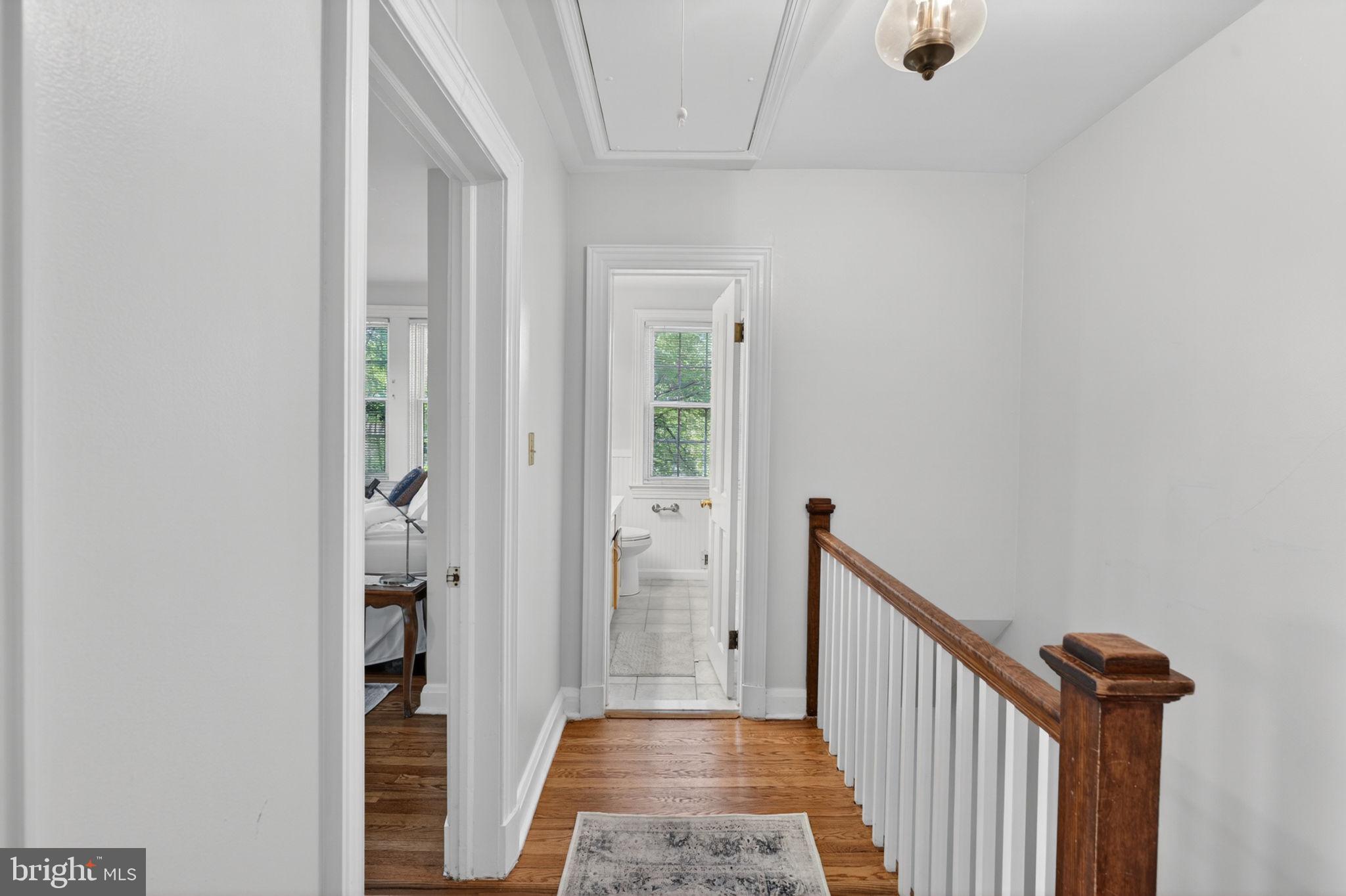 158 Hopkins Road Baltimore, MD 21212 - Photo 29 of 68 a view of a hallway with a wooden door