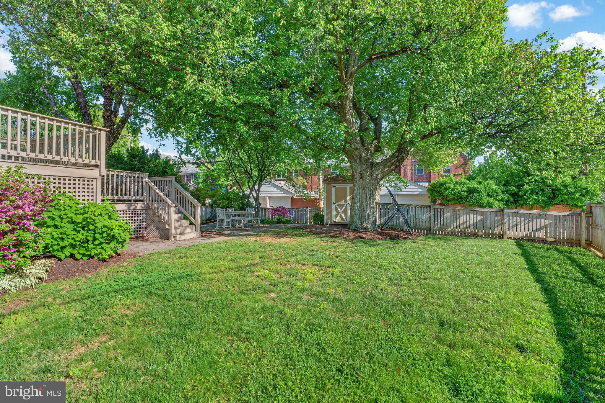 158 Hopkins Road Baltimore, MD 21212 - Photo 46 of 68 Lush backyard oasis with vibrant greenery.