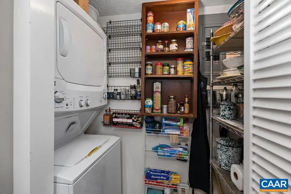 a utility room with washer and dryer