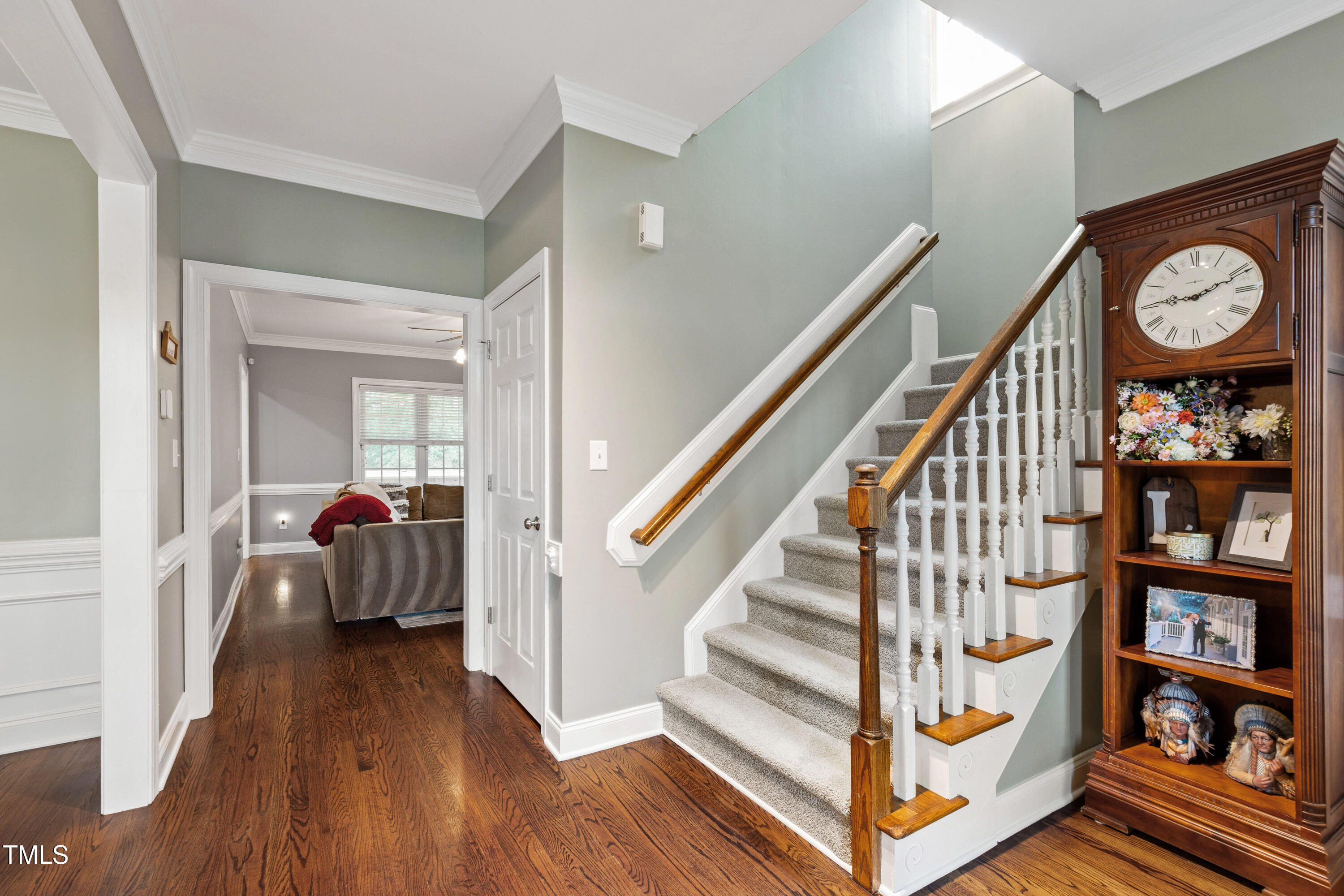 409 Broadmoor Way Clayton, NC 27520 - Photo 8 of 55 a view of a hallway with seating area