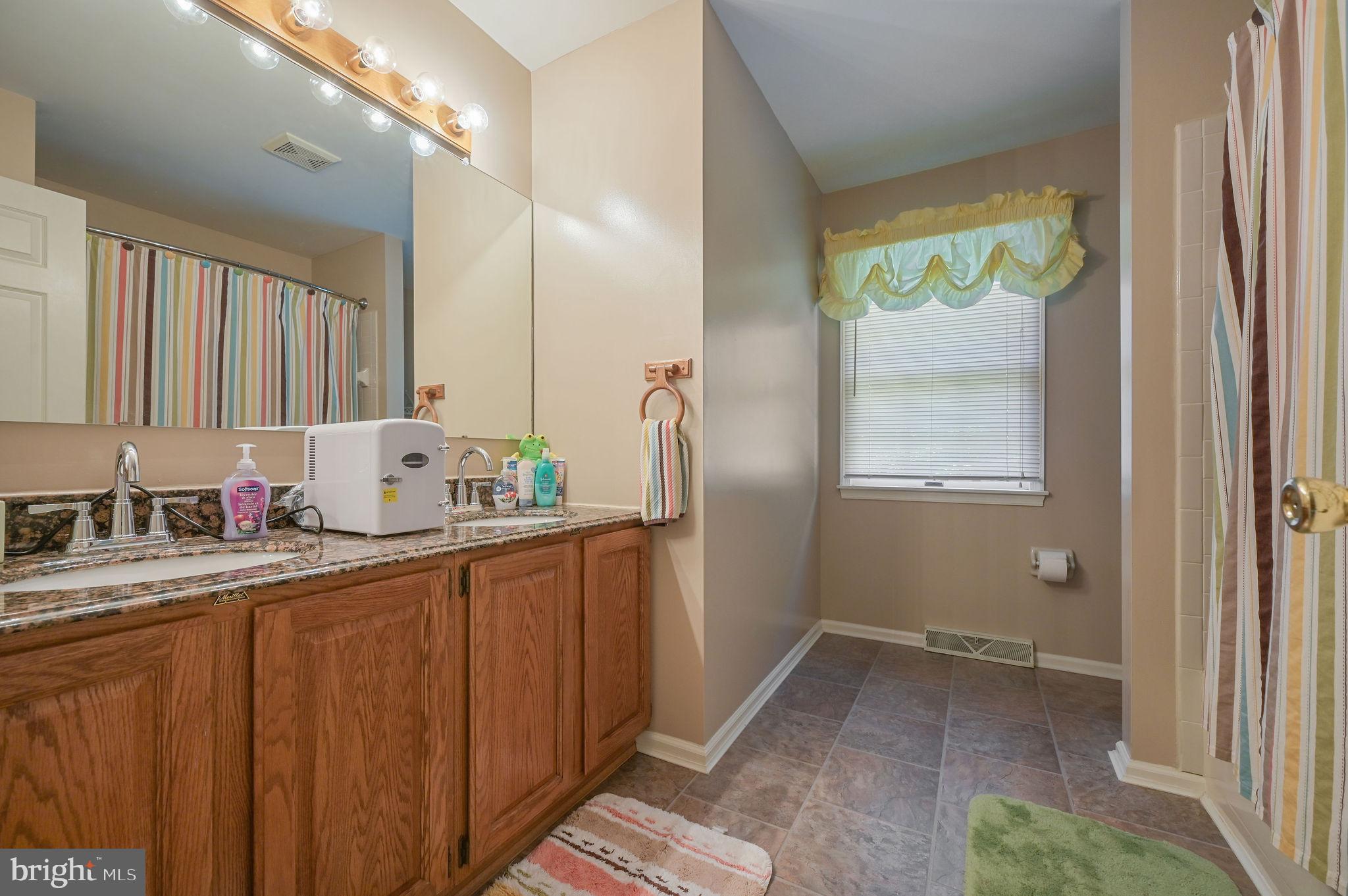 164 Burning Tree Road Dover, DE 19904 - Photo 37 of 37 a bathroom with a granite countertop sink and a mirror
