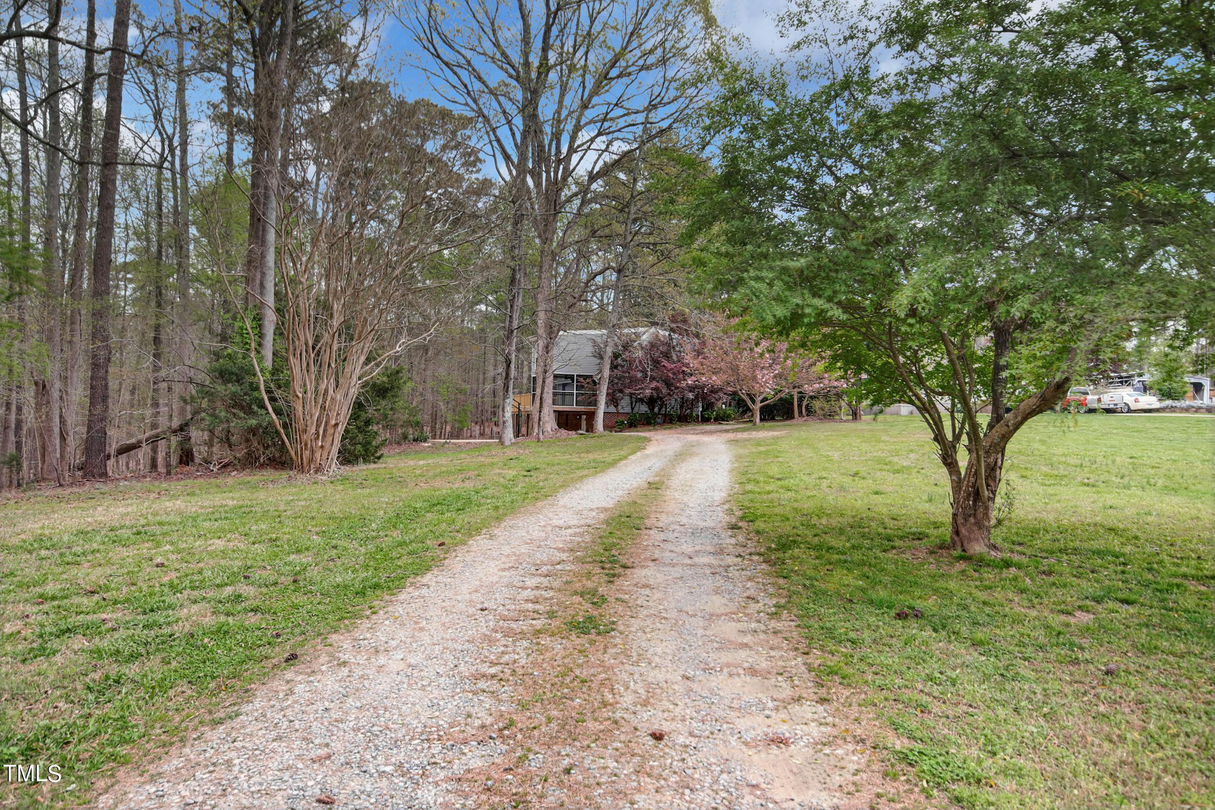2609 Carpenter Pond Road Raleigh, NC 27613 - Photo 33 of 33 a view of a yard with plants and a large tree