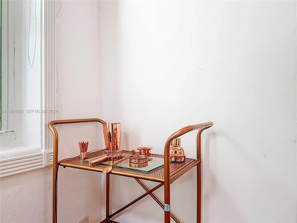 a room with water heater and air conditioner