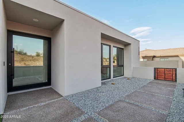 a view of front door