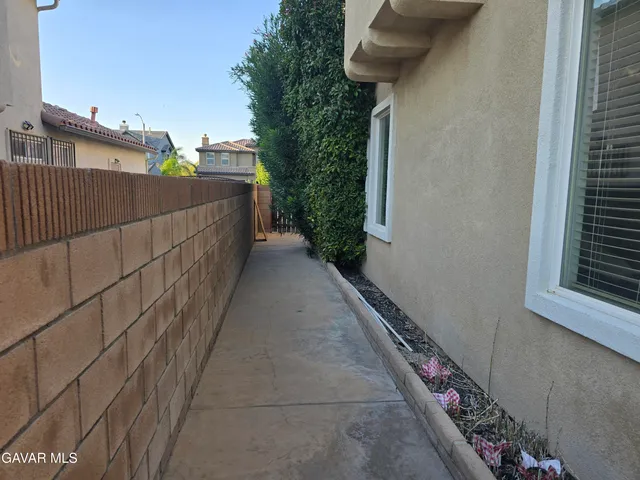 a balcony with street view