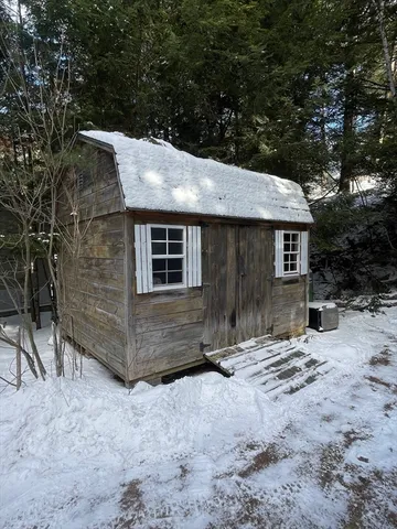 a backyard of a house
