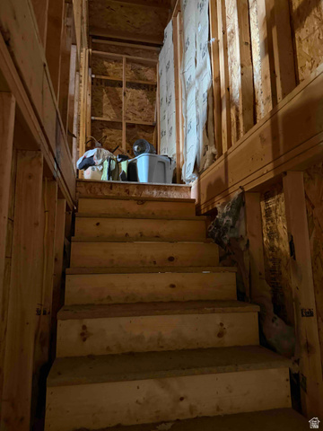 1225 South Main Street Mapleton, UT 84664 - Photo 6 of 9 Stairs in garage leading to loft