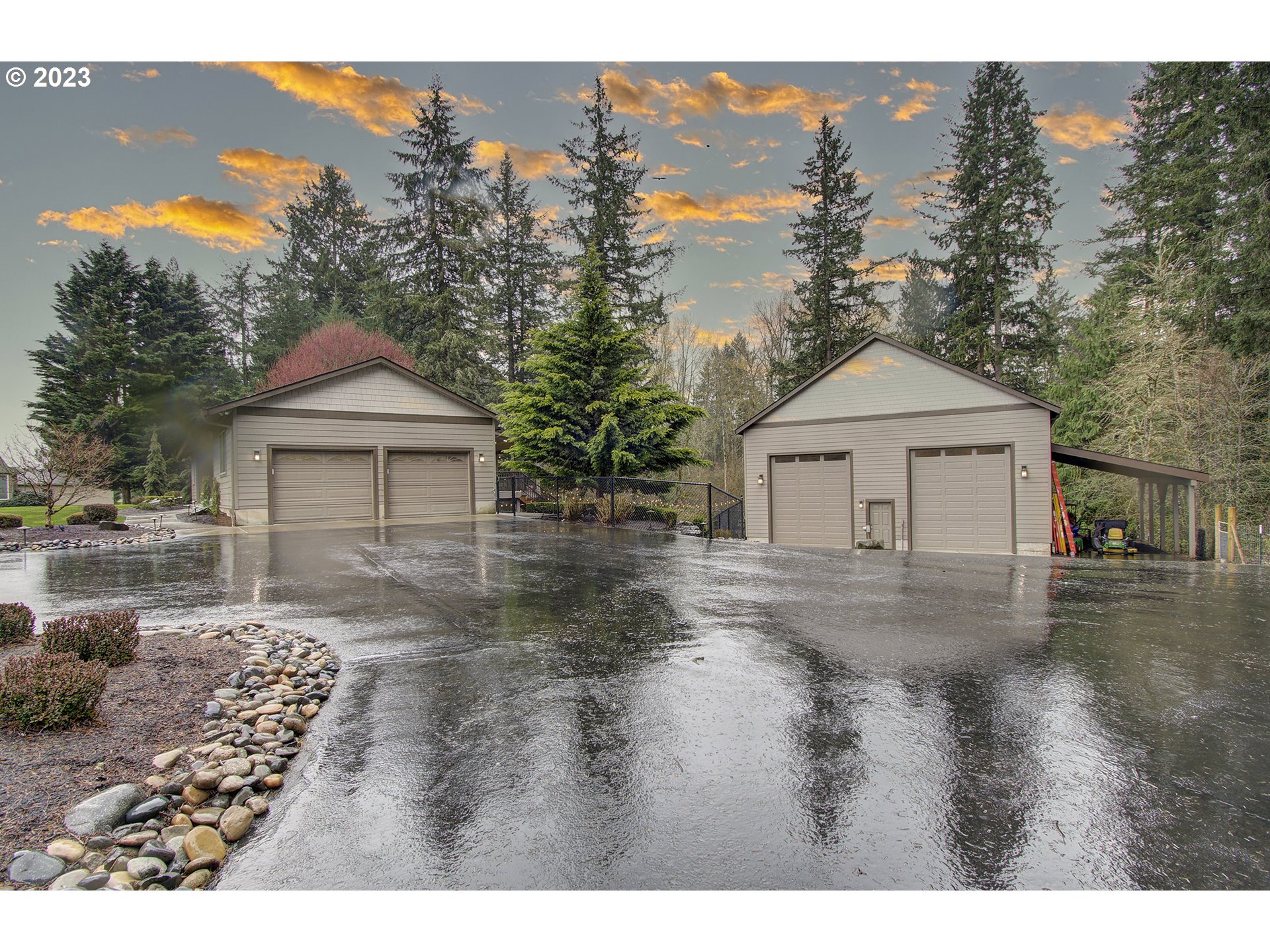 13025 Northeast Prairie Road Brush Prairie, WA 98606 - Photo 46 of 47 a front view of a house with a yard and garage