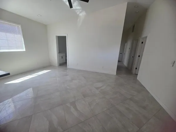 a view of an empty room