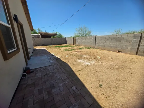 a view of outdoor space and deck