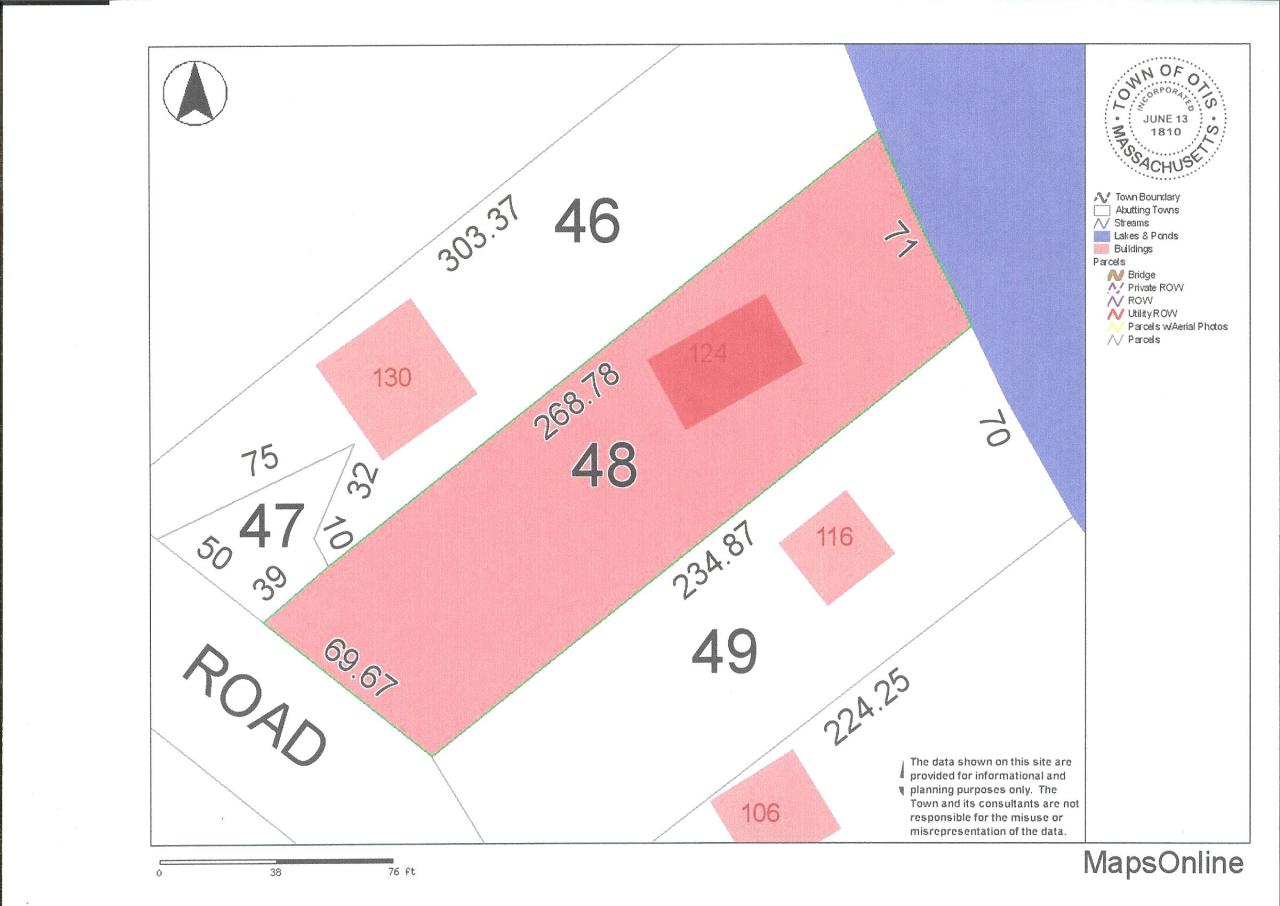 124 Leonard Road Otis, MA 01029 - Photo 22 of 22 Map