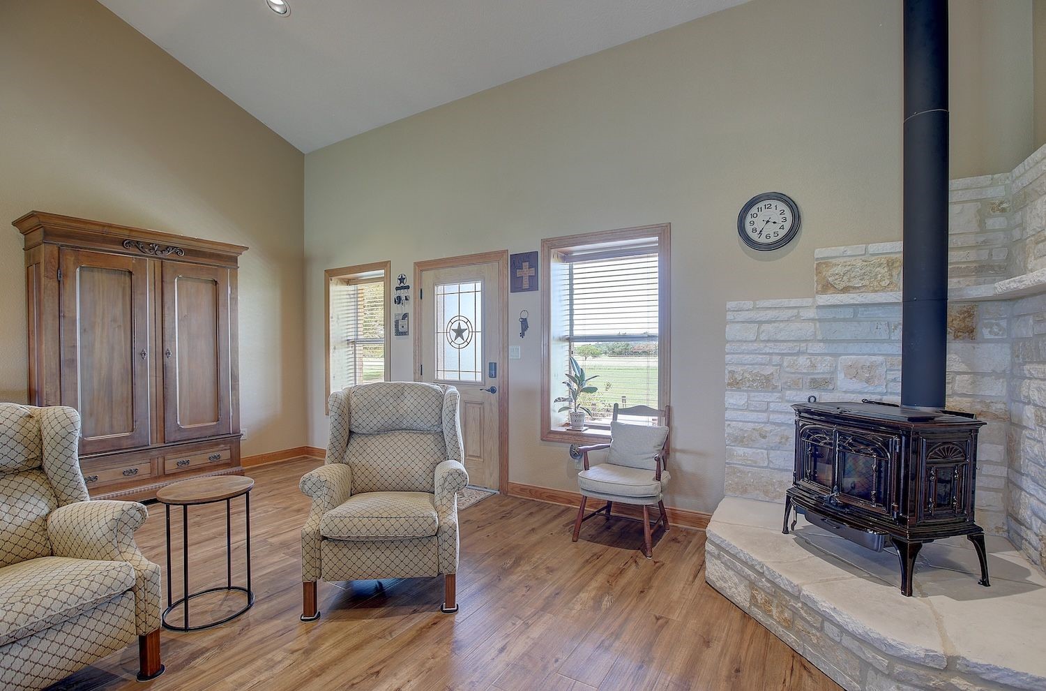 9414 Laird Road Round Top, TX 78954 - Photo 21 of 50 Living space showing the front door entry