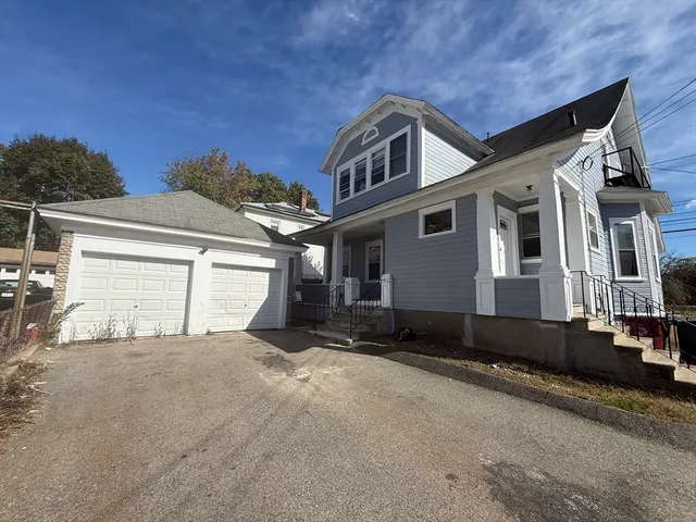 a large house with a large windows