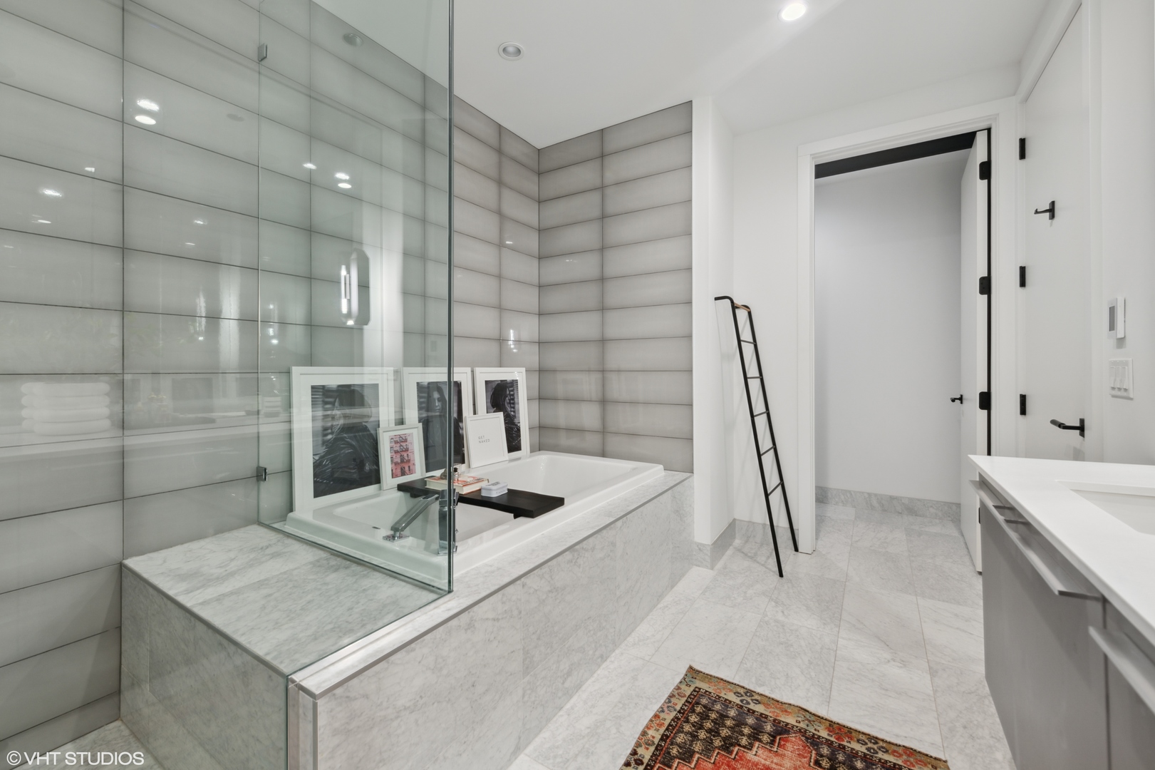 111 South Peoria Street, Unit 503 Chicago, IL 60607 - Photo 18 of 29 a bathroom with a sink and a shower