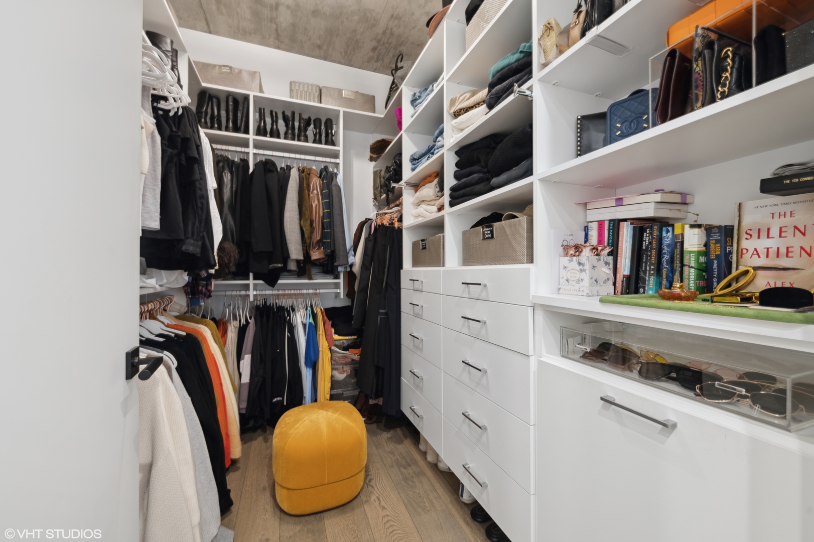 111 South Peoria Street, Unit 503 Chicago, IL 60607 - Photo 20 of 29 a view of walk in closet with clothes and shoes