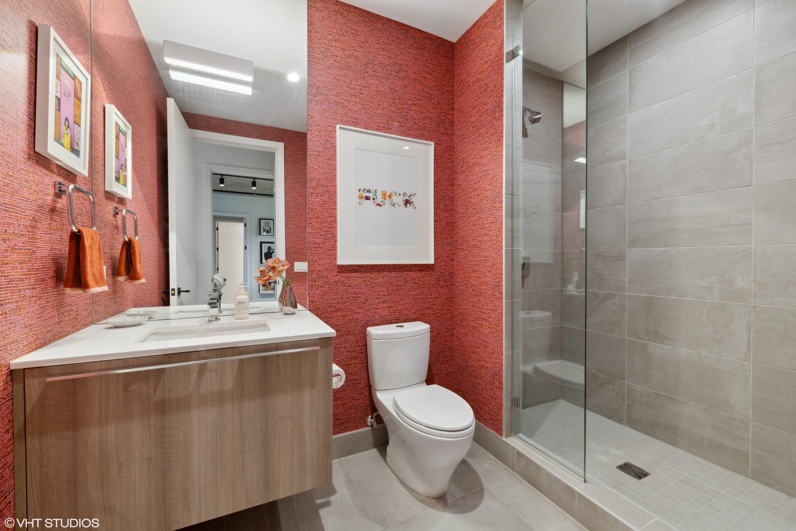 111 South Peoria Street, Unit 503 Chicago, IL 60607 - Photo 23 of 29 a bathroom with a sink a toilet and shower