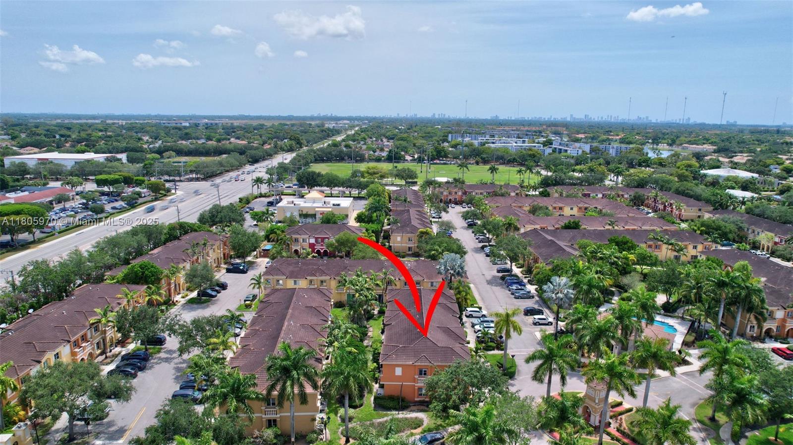 8999 Southwest 18th Street, Unit 1401 Miramar, FL 33025 - Photo 30 of 51 an aerial view of multiple house