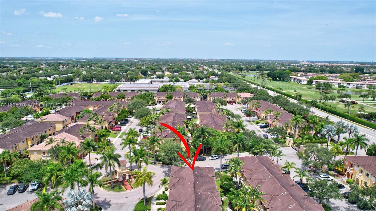 8999 Southwest 18th Street, Unit 1401 Miramar, FL 33025 - Photo 36 of 51 an aerial view of a city with lots of residential buildings