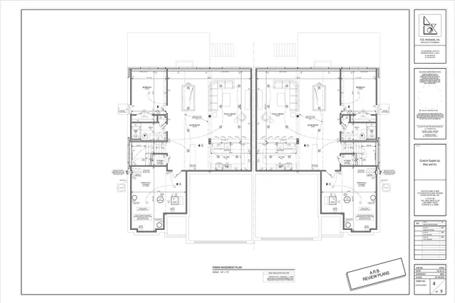 a black and white photo of a room