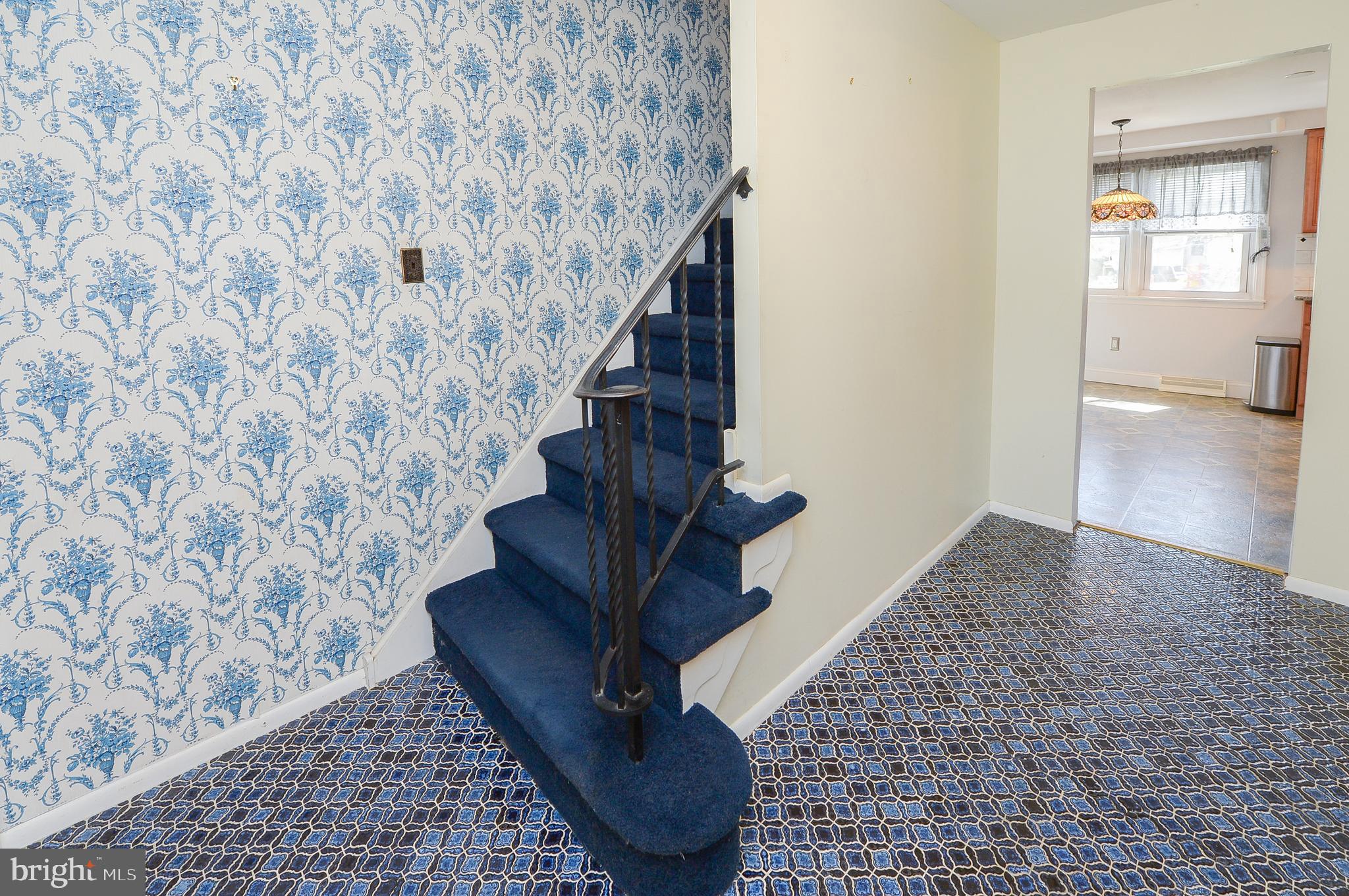 2501 Church Road Cinnaminson, NJ 08077 - Photo 5 of 23 Gorgeous blue ceramic tile in entrway