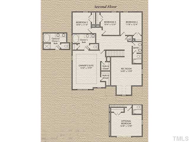 7635 Birchmoor Way, Unit LT90 Raleigh, NC 27616 - Photo 3 of 3 Second Floor offers 5 fabulous bedrooms in this home.