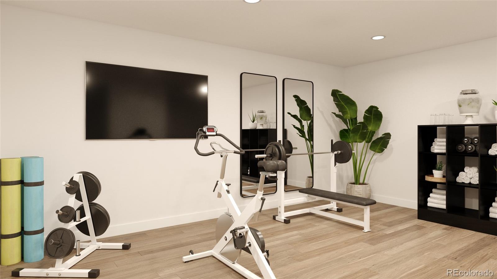 3853 Harmans Rdg Trail Evergreen, CO 80439 - Photo 14 of 14 a view of a room with gym equipment