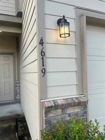 a view of front door of house